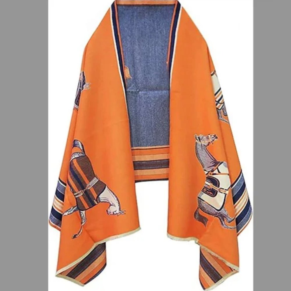 Kerri Horse Poncho Scarf - Picture 8 of 8